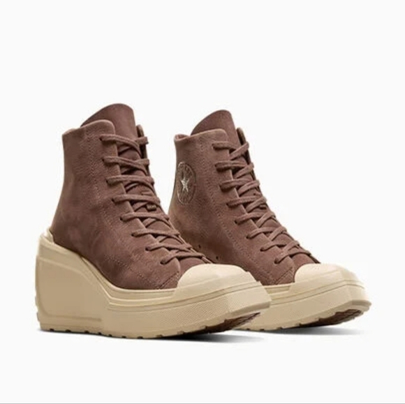 Converse SQUARED Chuck 70 De Luxe Lug Wedge Coffee Break/Ortholite Cushioning - Picture 4 of 15